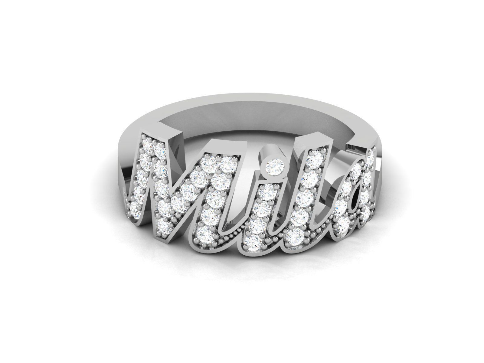 Women solitaire ring 3dm stl render detail 3D print model_15