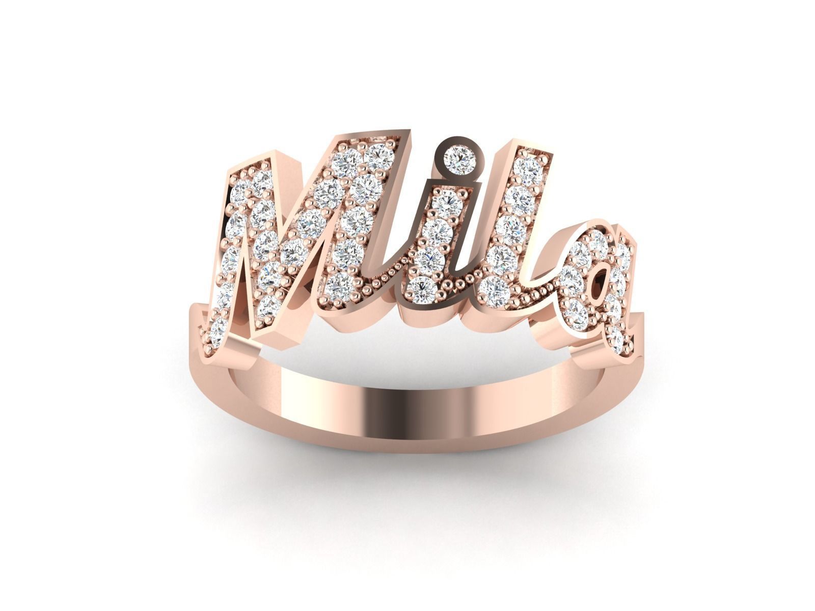 Women solitaire ring 3dm stl render detail 3D print model_19