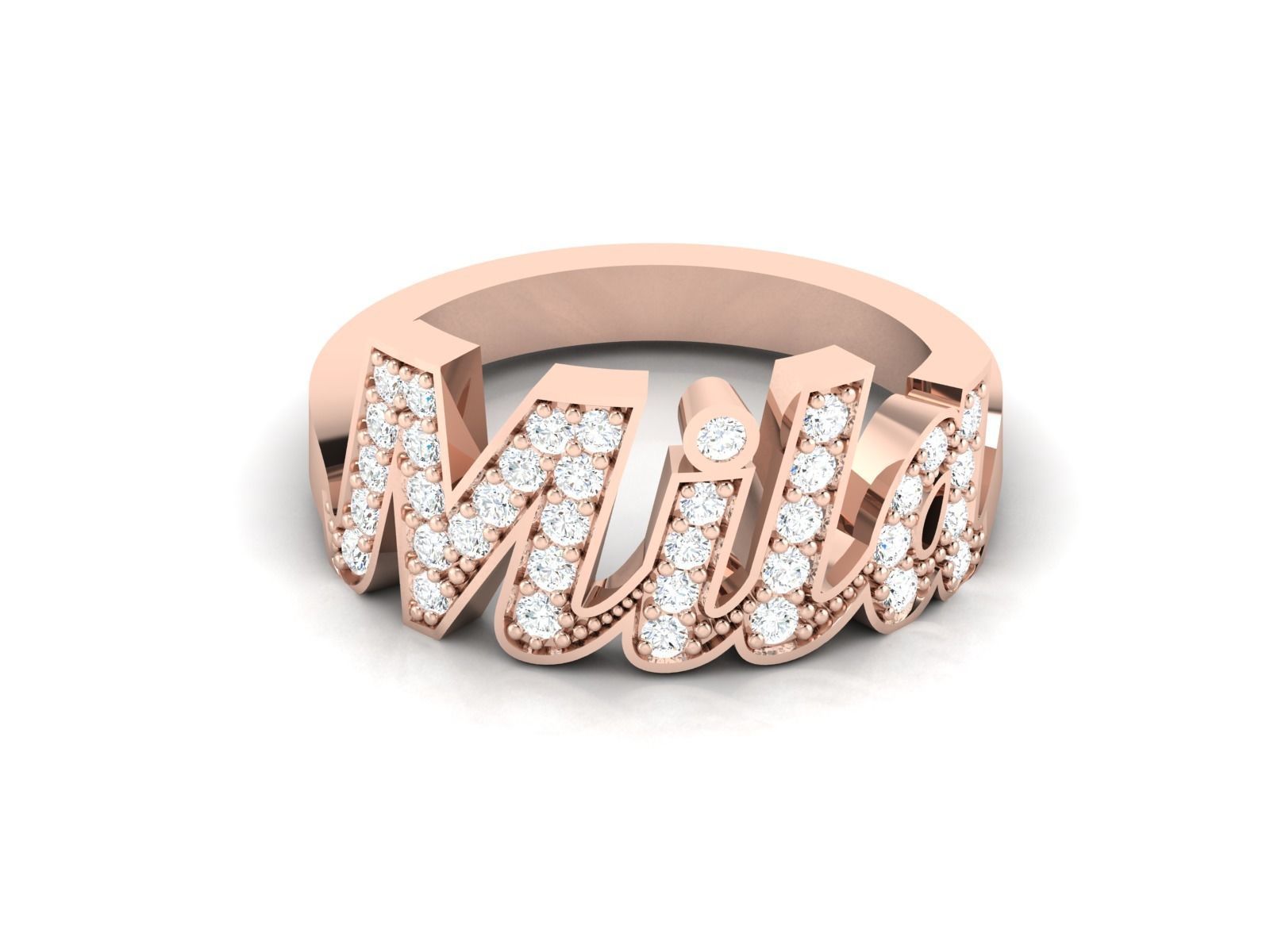 Women solitaire ring 3dm stl render detail 3D print model_14