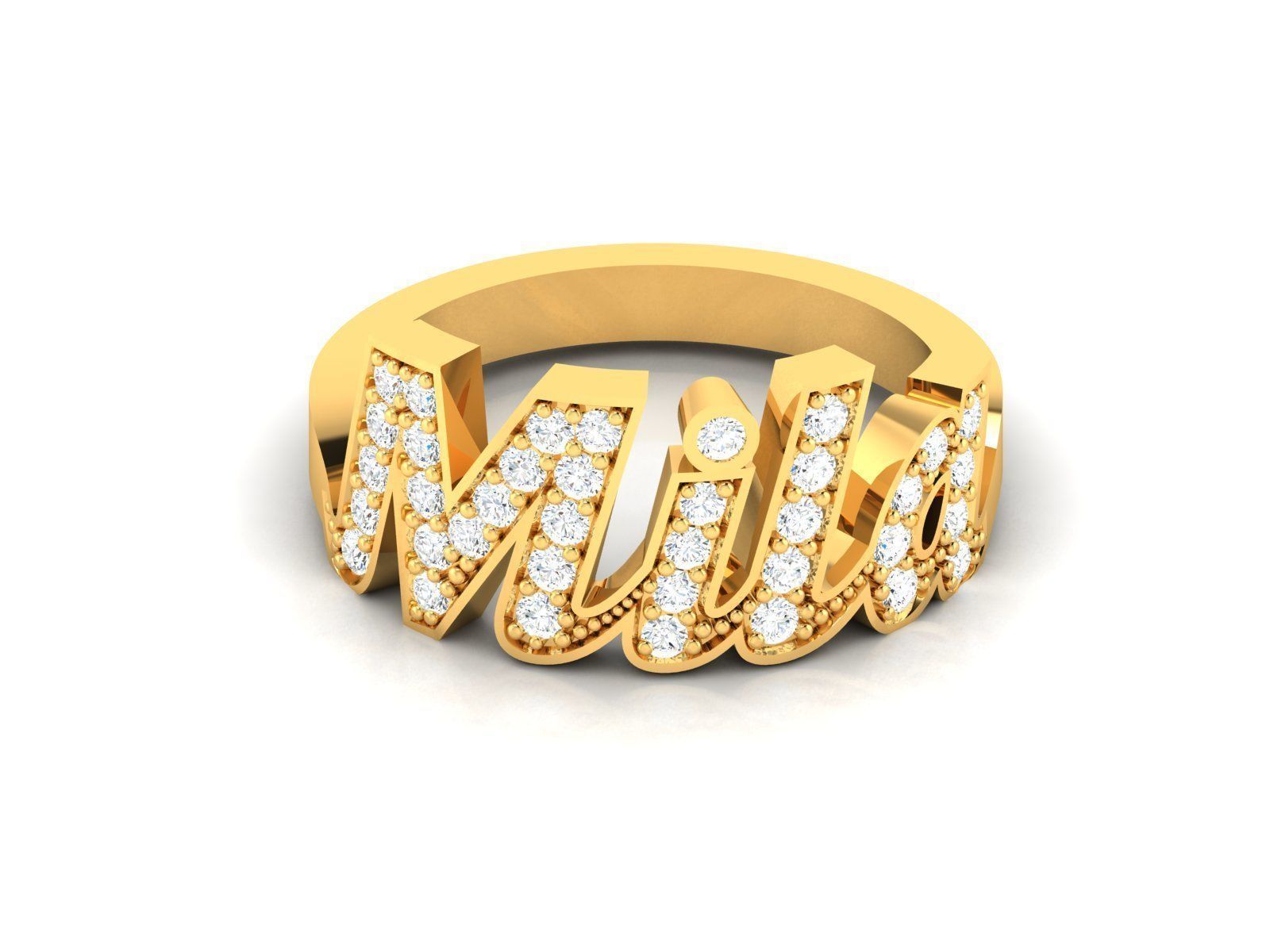 Women solitaire ring 3dm stl render detail 3D print model_17
