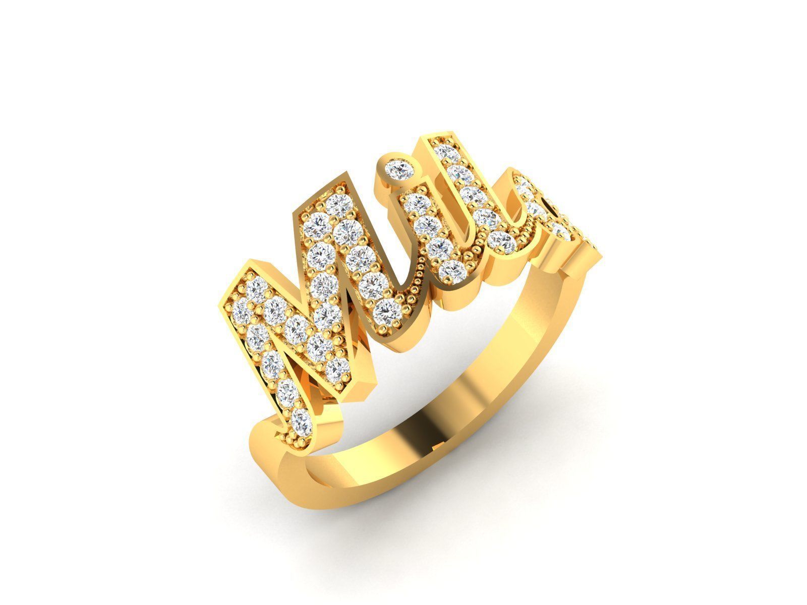 Women solitaire ring 3dm stl render detail 3D print model_12