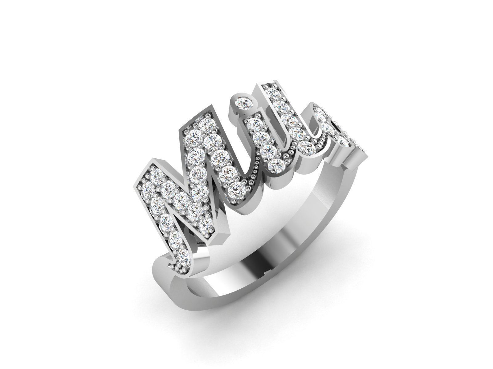 Women solitaire ring 3dm stl render detail 3D print model_10