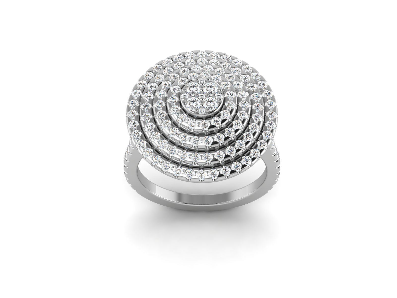 stones Engagement ring 3dmodel 3D print model_16