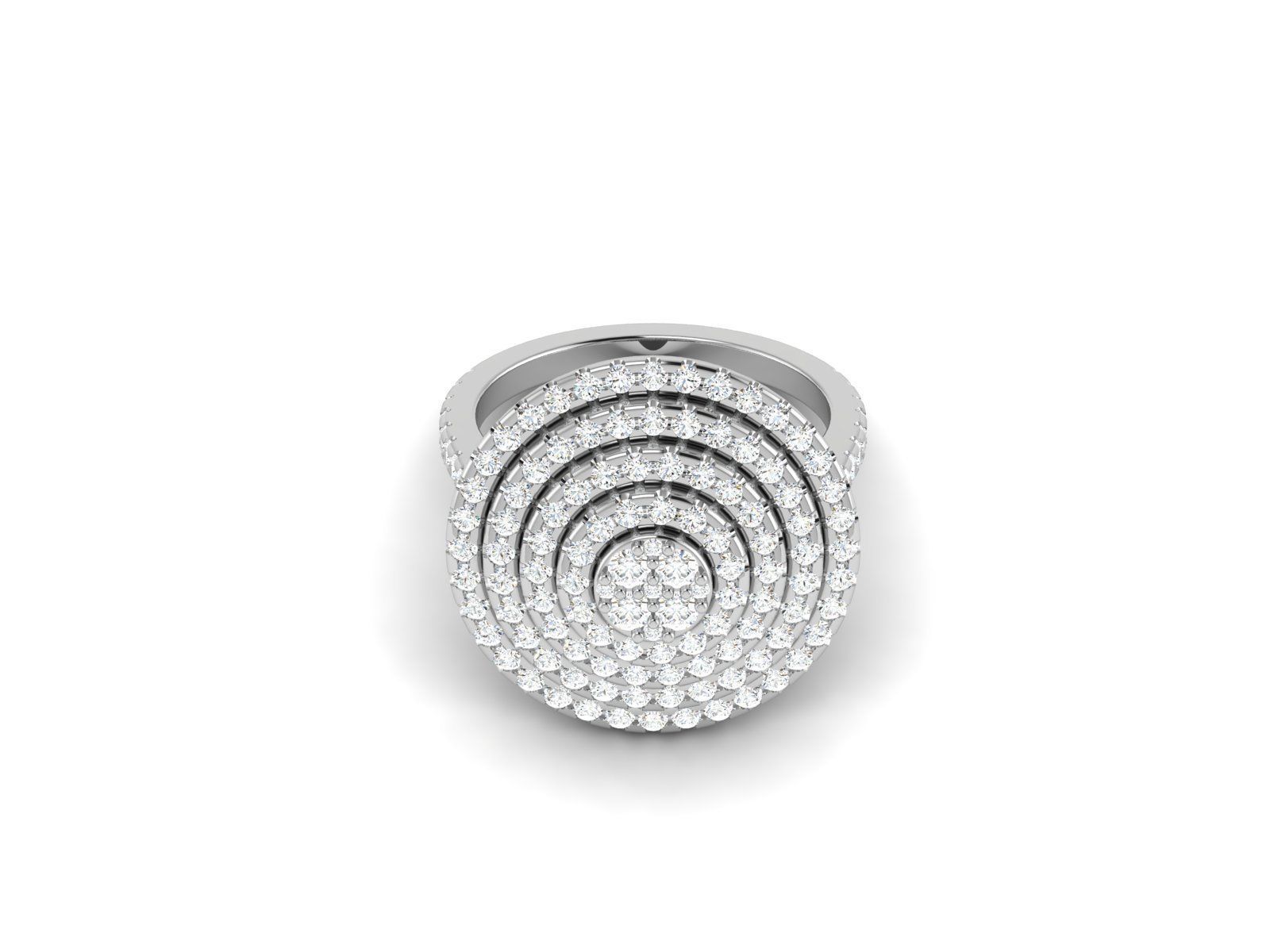 stones Engagement ring 3dmodel 3D print model_11