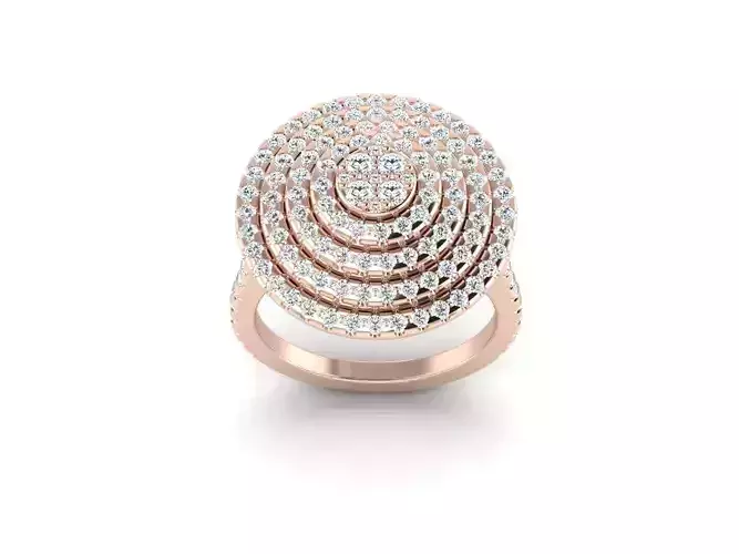stones Engagement ring 3dmodel 3D print model