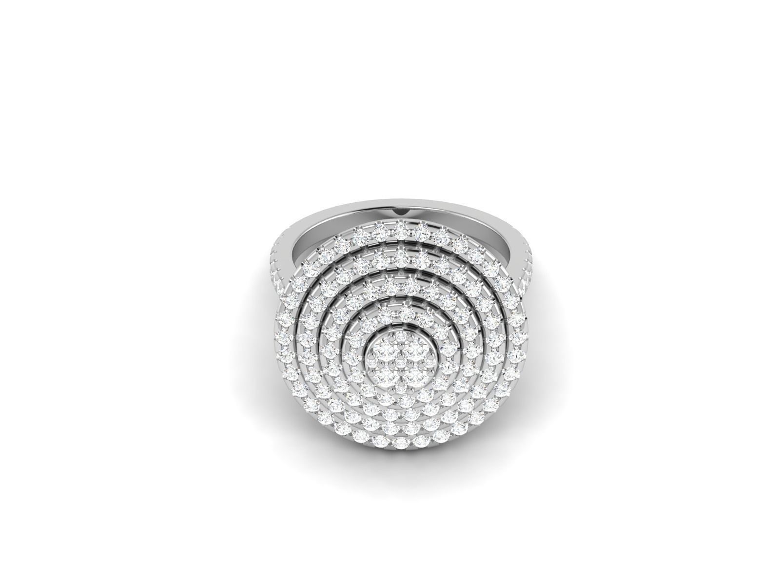 stones Engagement ring 3dmodel 3D print model_12