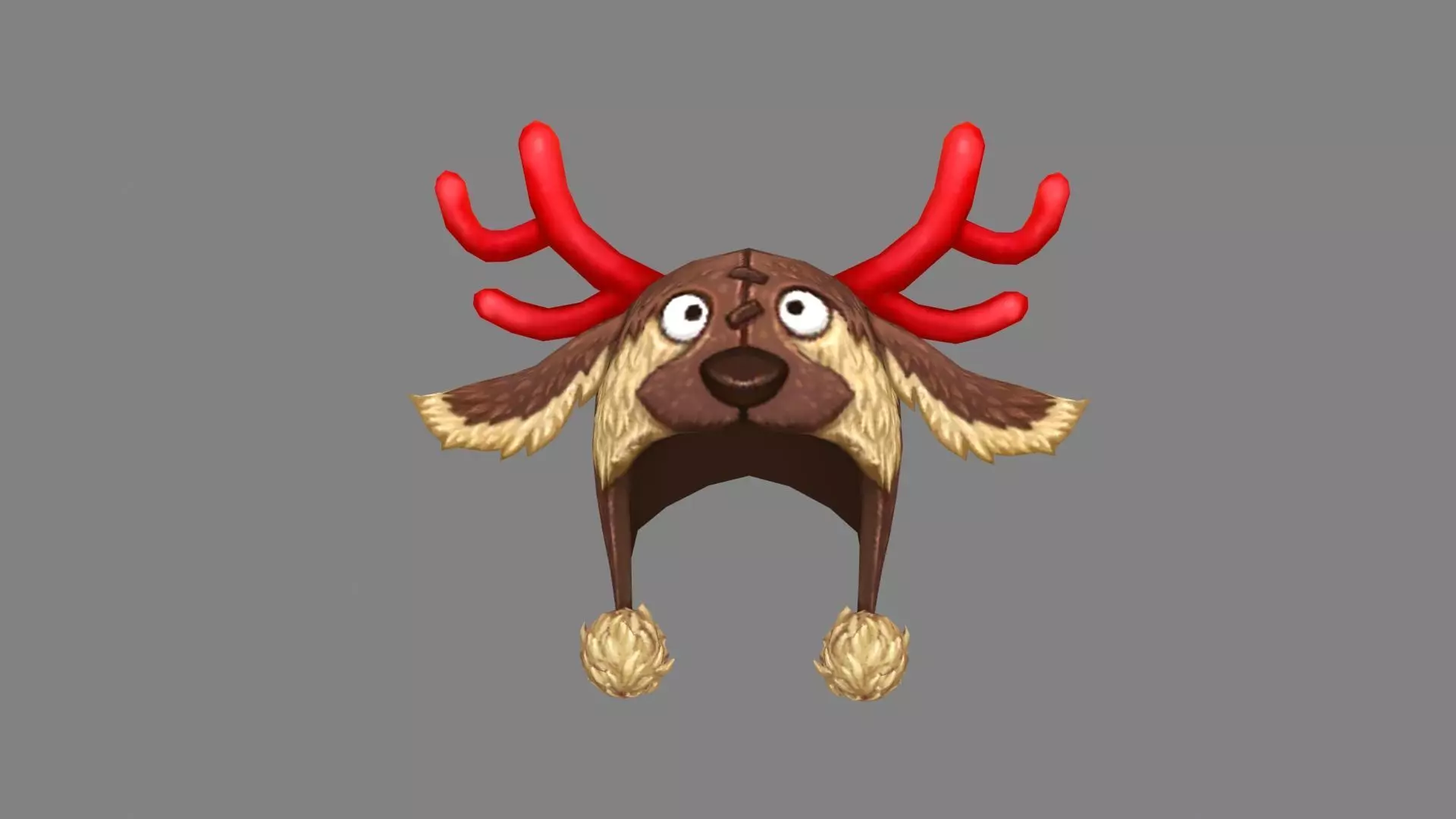 cartoon elk hat Low-poly 3D model
