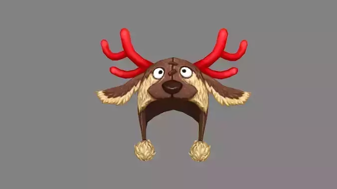 cartoon elk hat