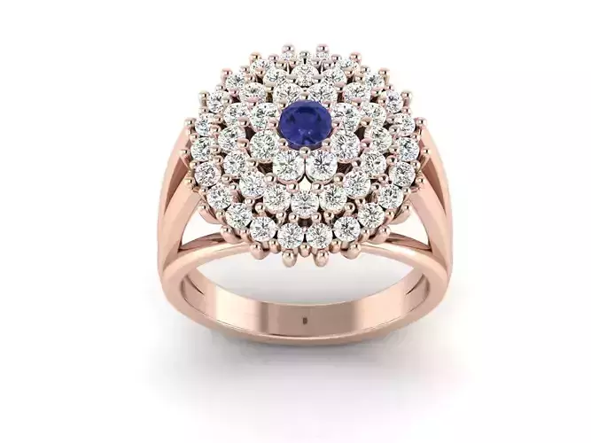 solitaire ring 3dm stl render detail 