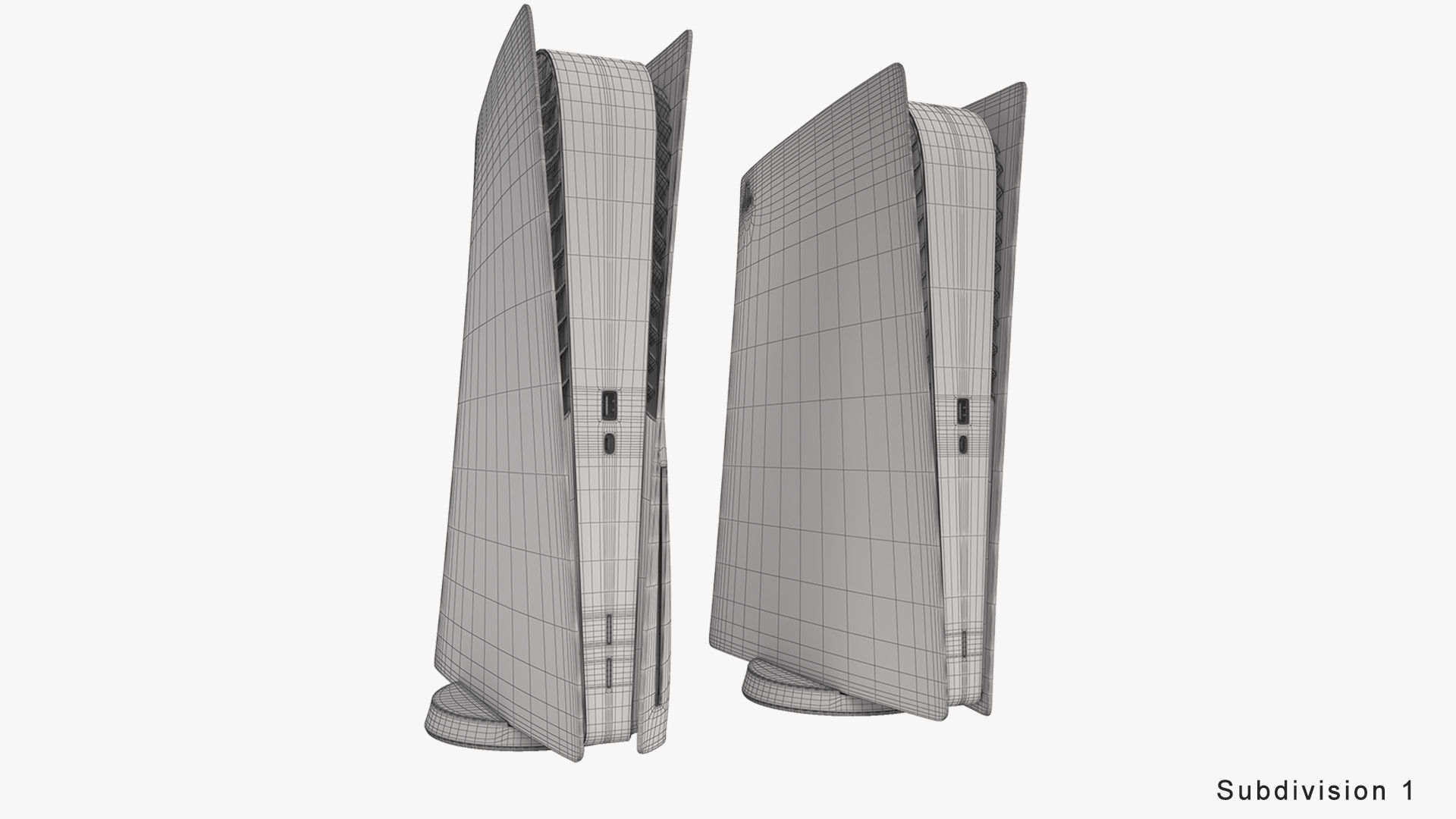 Sony PlayStation 5 with DualSense 3D model_13