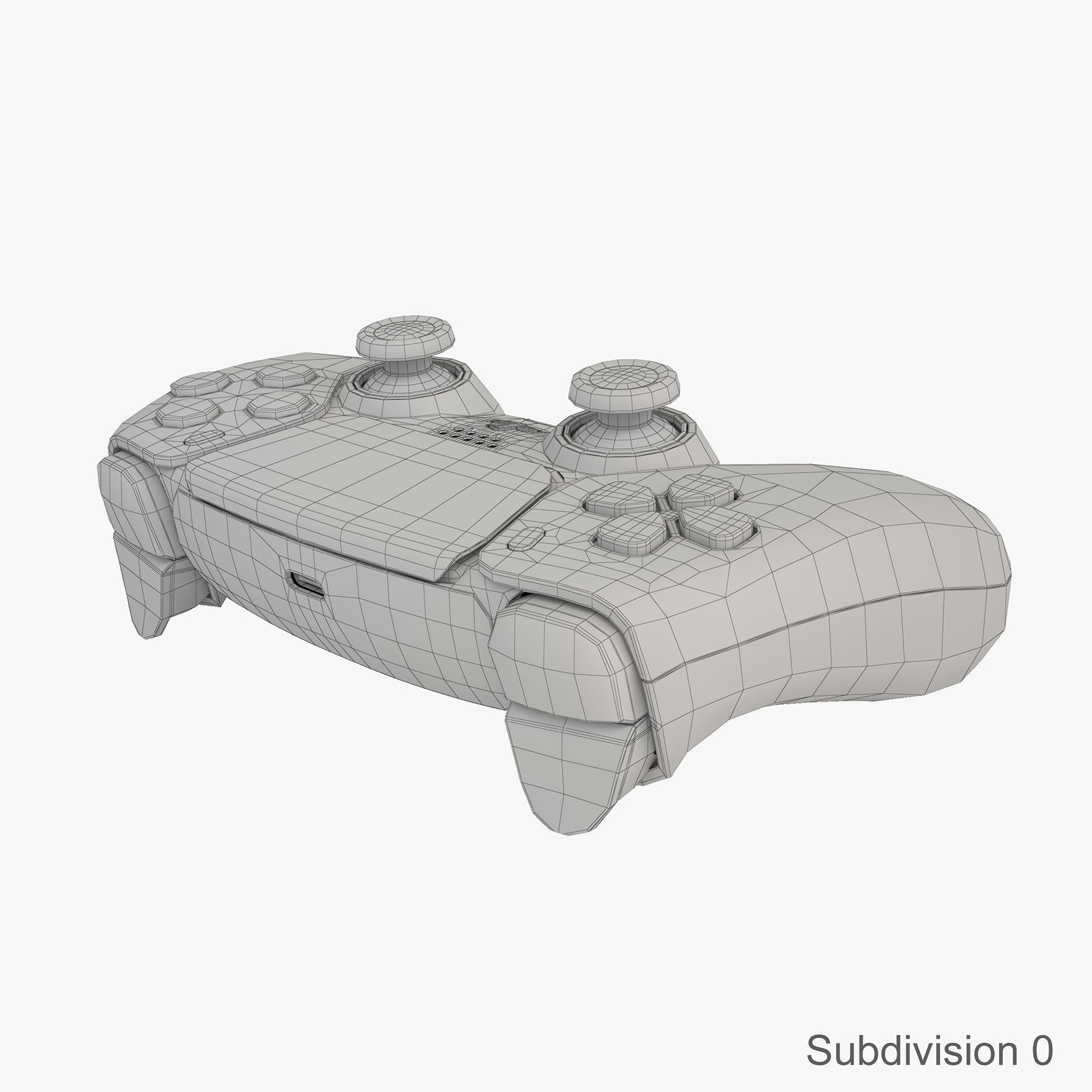 Sony PlayStation 5 with DualSense 3D model_19