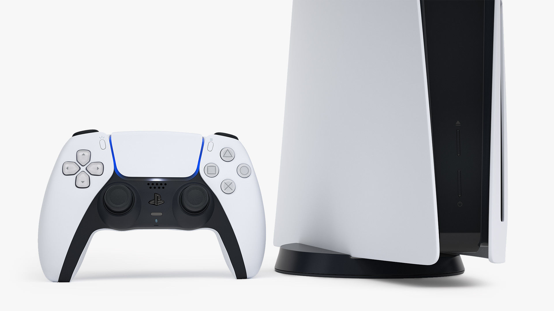 Sony PlayStation 5 with DualSense 3D model_3