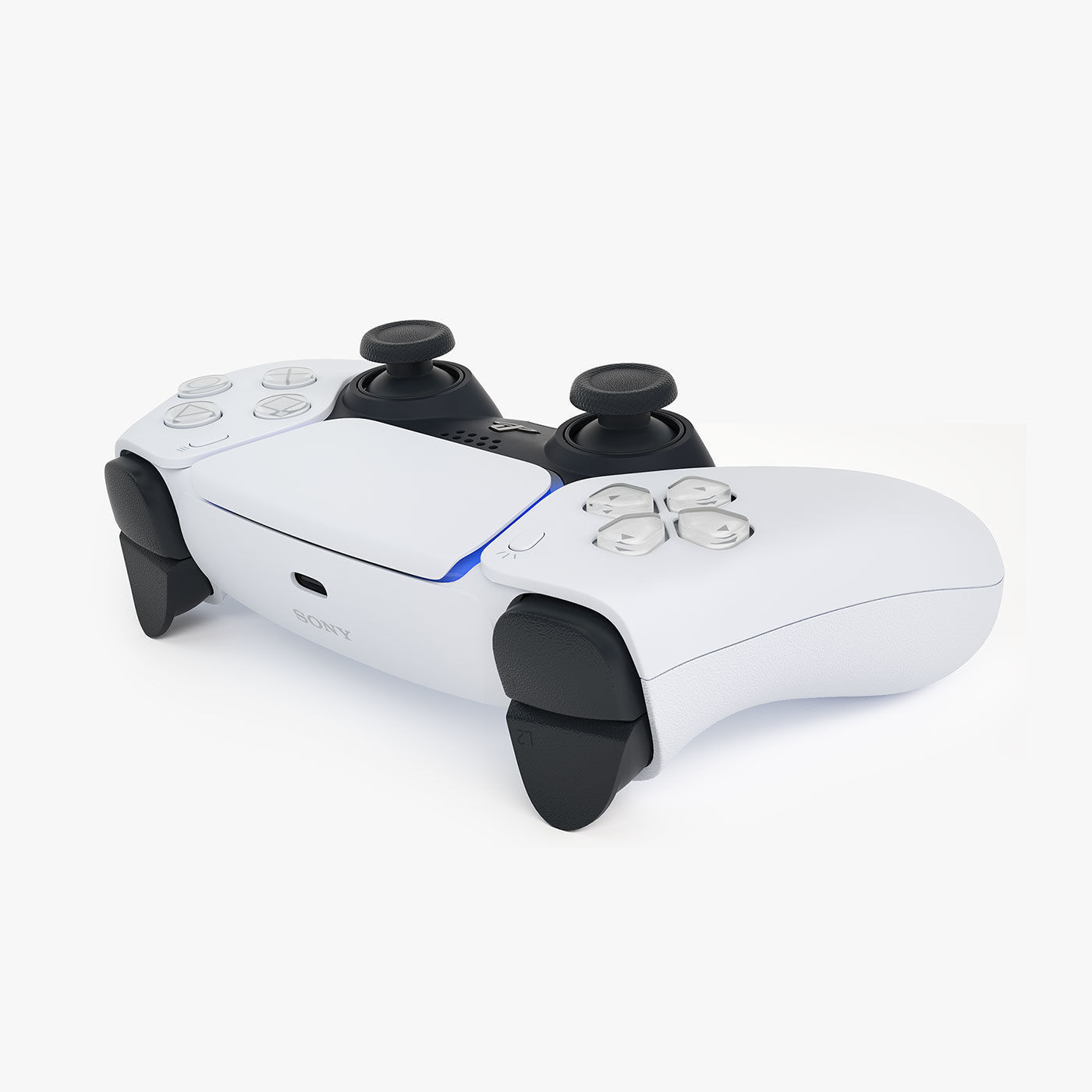 Sony PlayStation 5 with DualSense 3D model_8