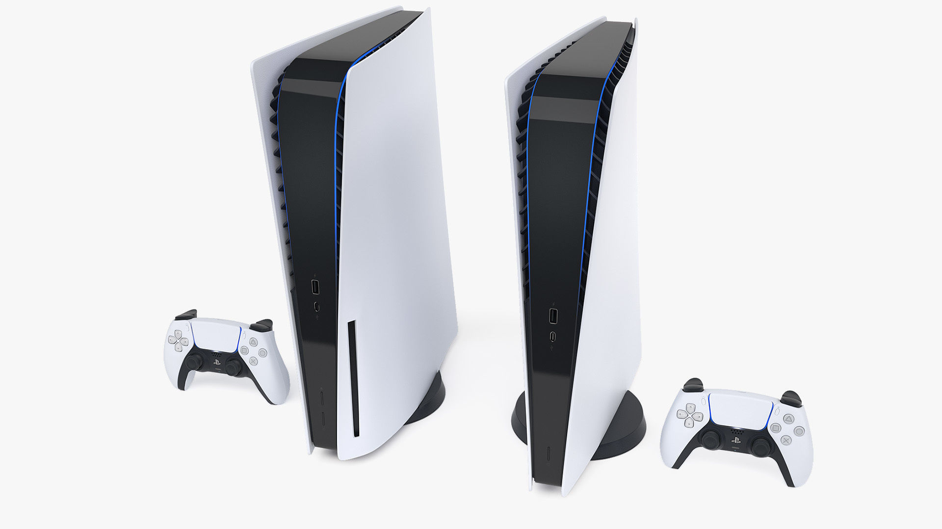 Sony PlayStation 5 with DualSense 3D model_2