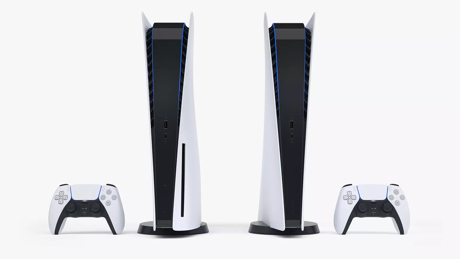 Sony PlayStation 5 with DualSense 3D model_0