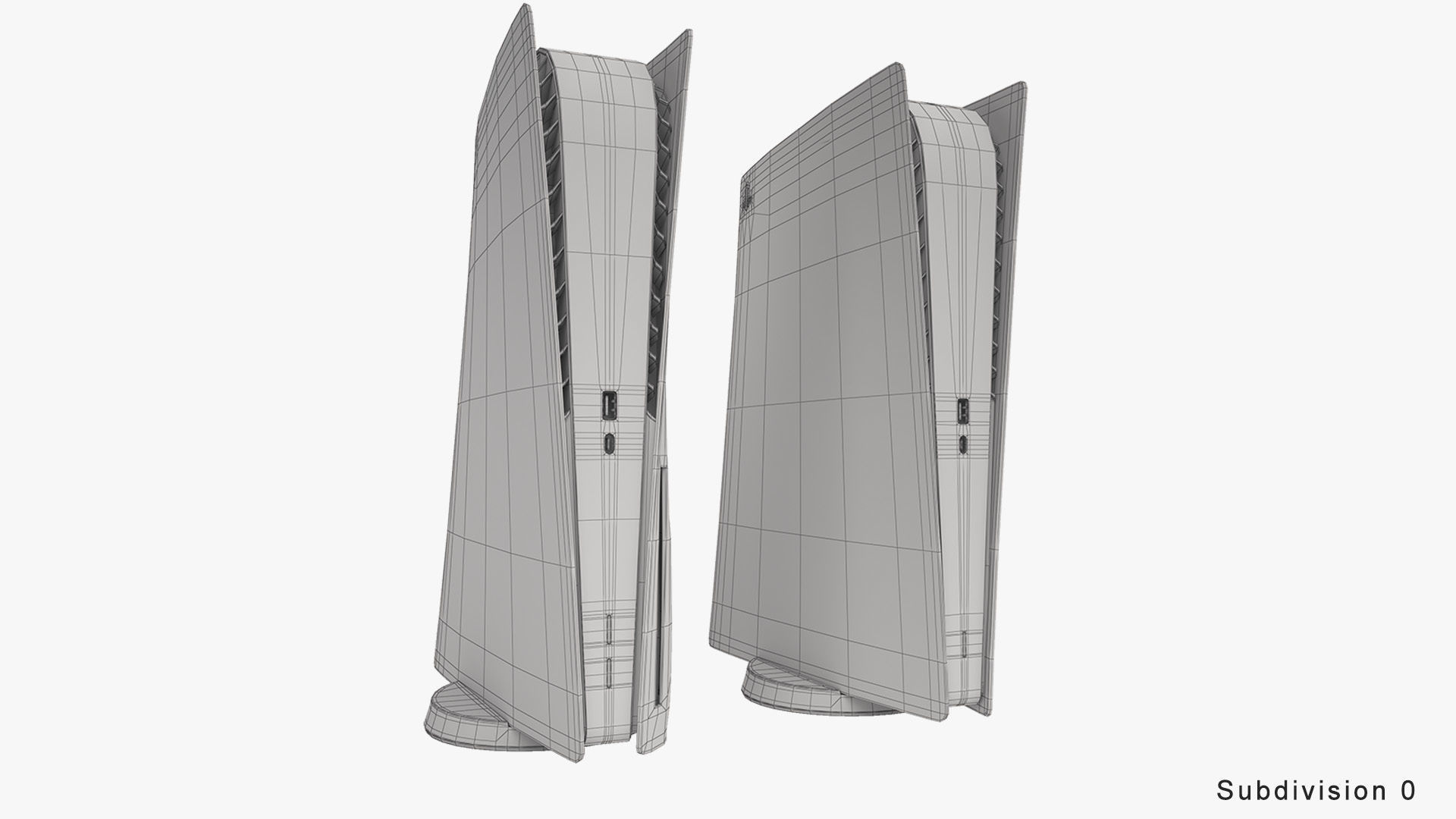 Sony PlayStation 5 with DualSense 3D model_14