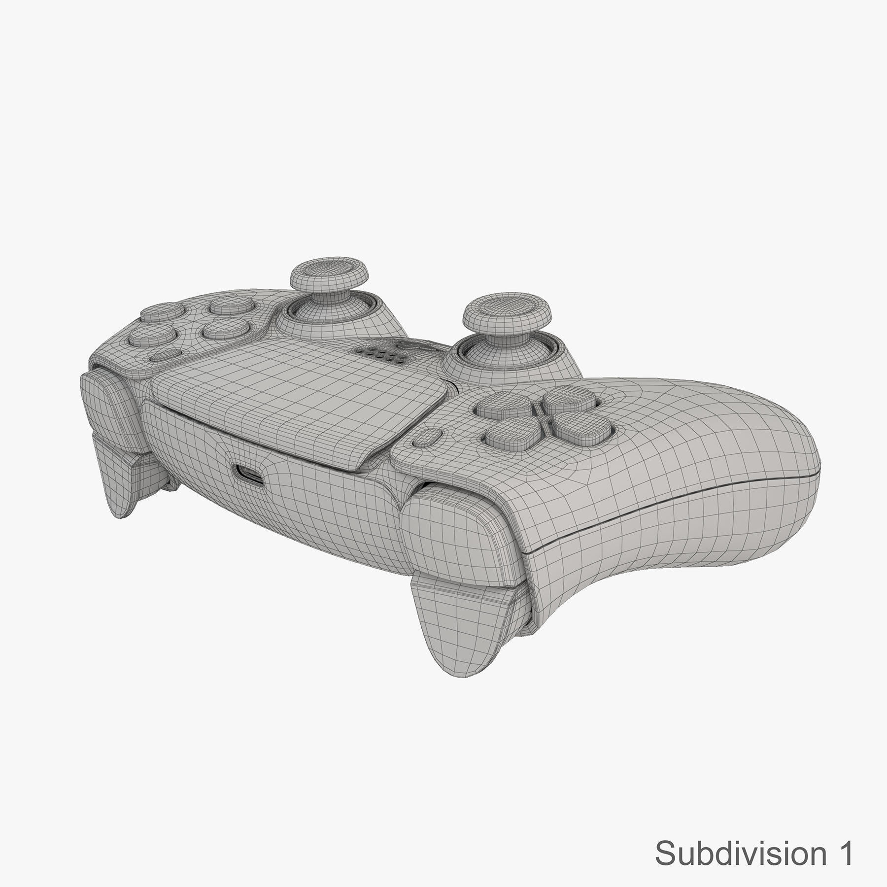 Sony PlayStation 5 with DualSense 3D model_20