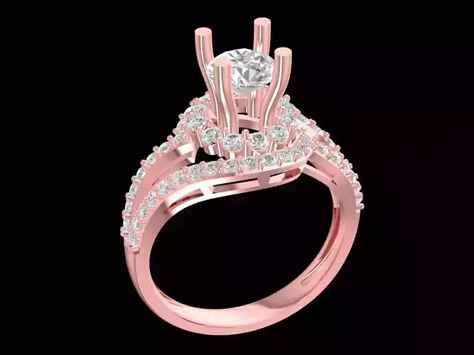 luxury asian diamond lady ring 3171
