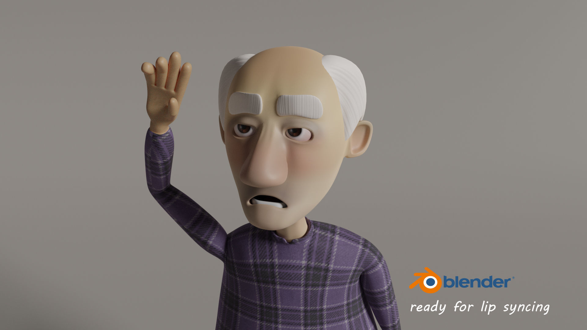 Cartoon Family Rigged 3D model - 4 characters low poly Low-poly 3D model_6