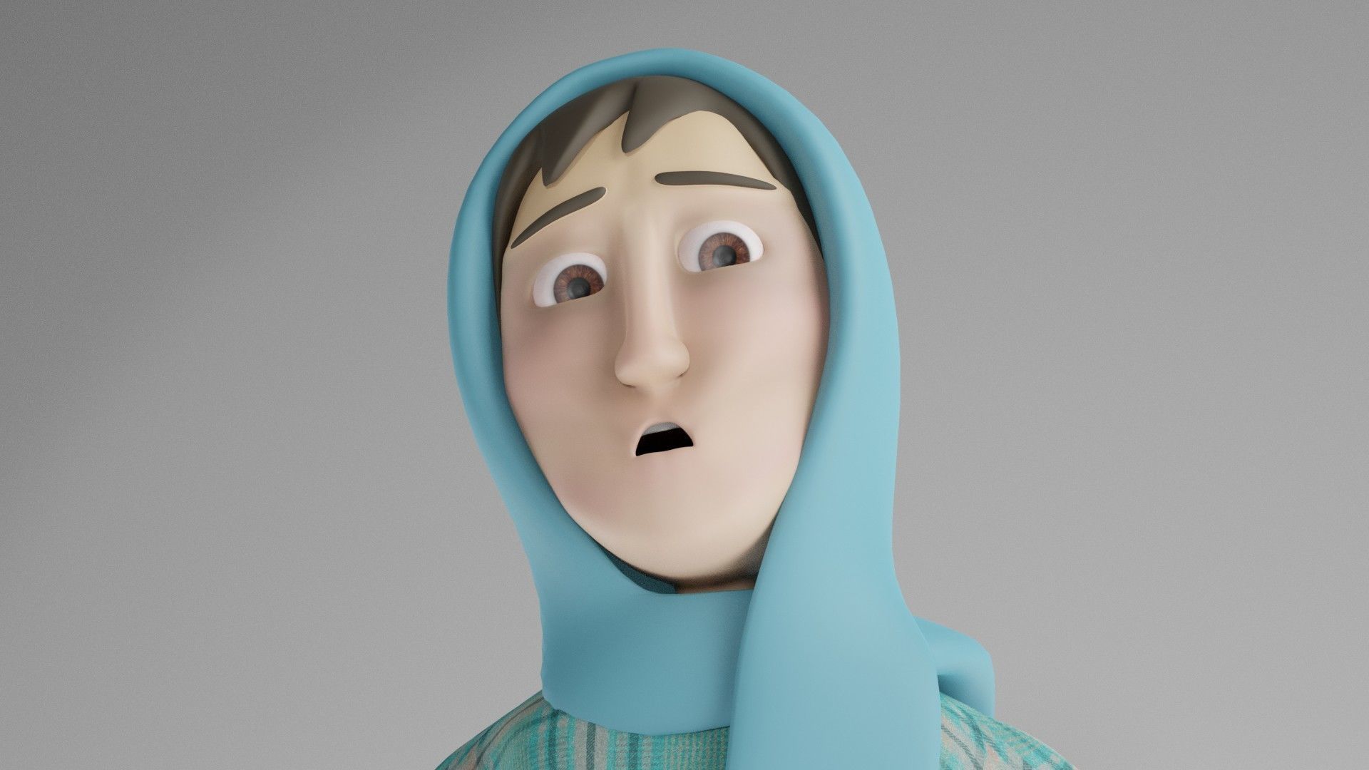 Cartoon Family Rigged 3D model - 4 characters low poly Low-poly 3D model_20