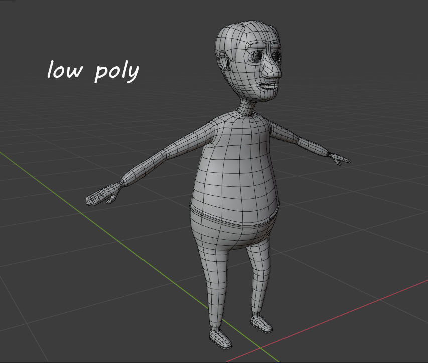 Cartoon Family Rigged 3D model - 4 characters low poly Low-poly 3D model_25