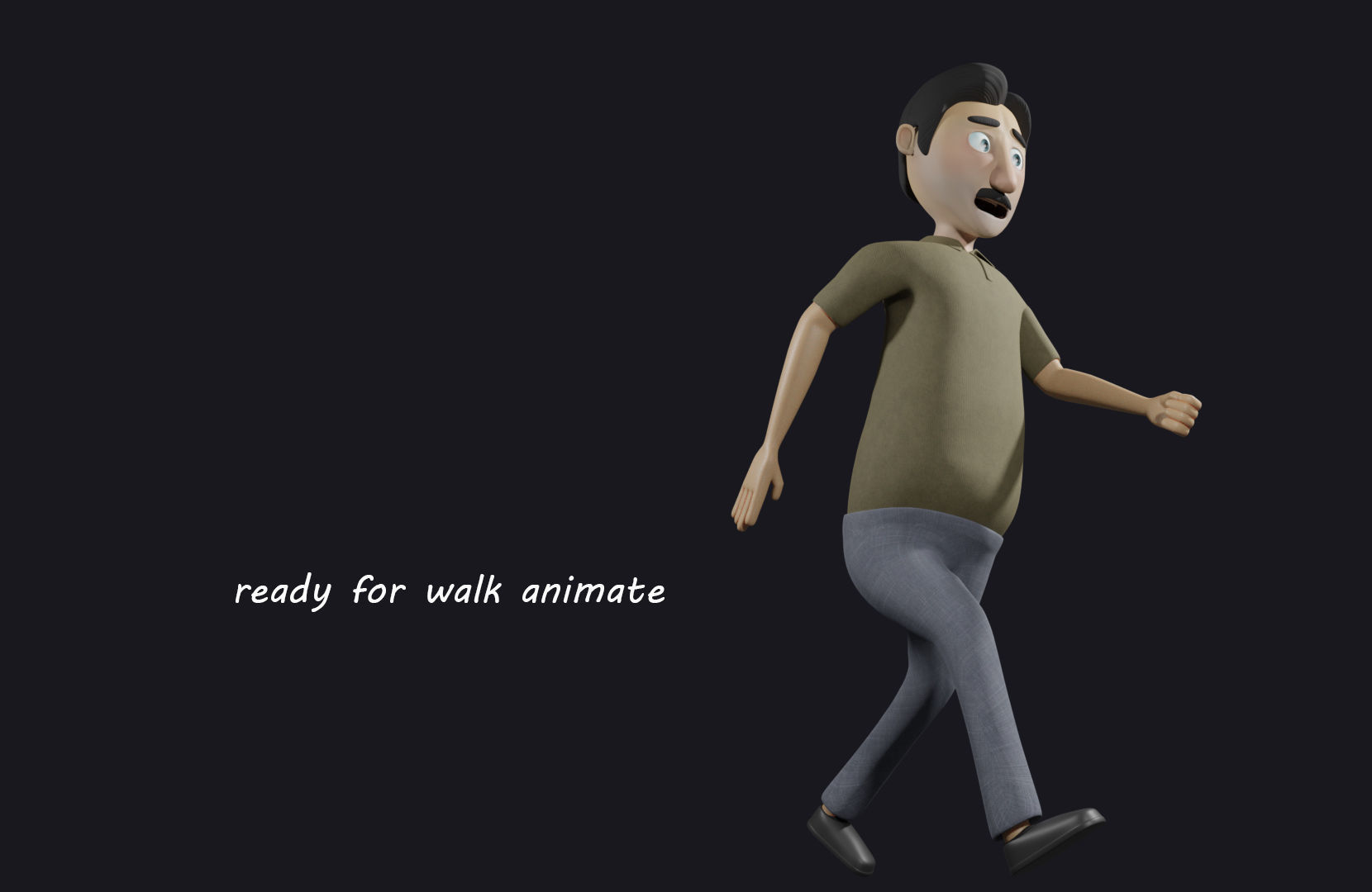 Cartoon Family Rigged 3D model - 4 characters low poly Low-poly 3D model_27