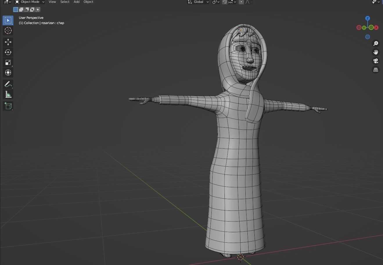 Cartoon Family Rigged 3D model - 4 characters low poly Low-poly 3D model_15