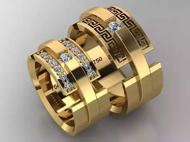 ring set 50 collection1  3D print model