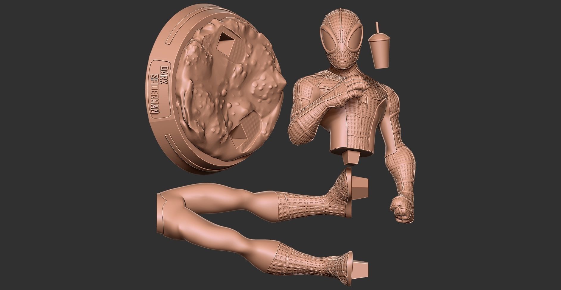 Dark Spider-Man 3D print model_14