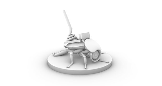 Cockroach Camera Drone for Tabletop Shadowrun Cyberpunk 3D print model