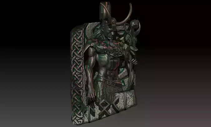 Loki pendant 3D print model