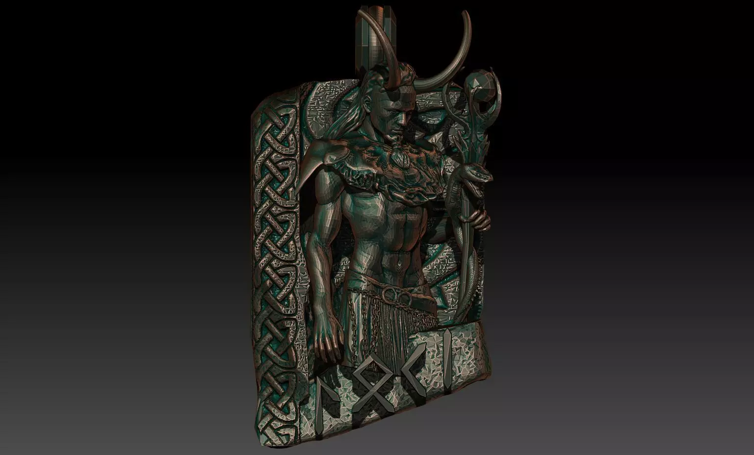 Loki pendant 3D print model