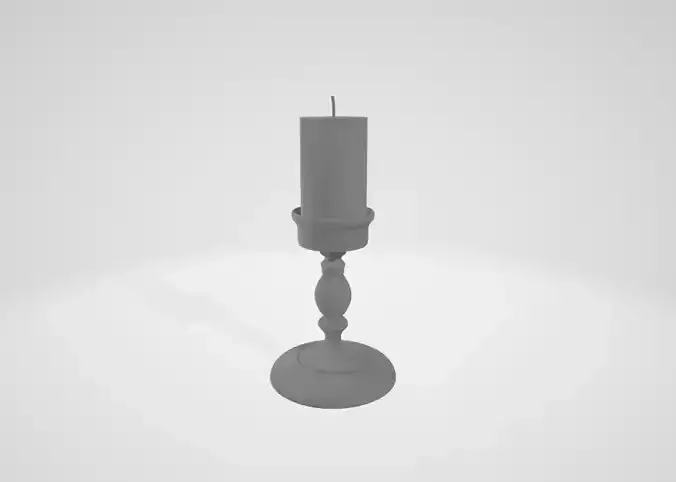 Candle and candle holder