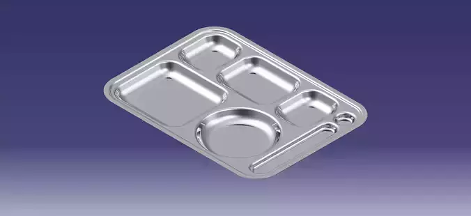 Sheetmetal Design Plate Low-poly 3D model