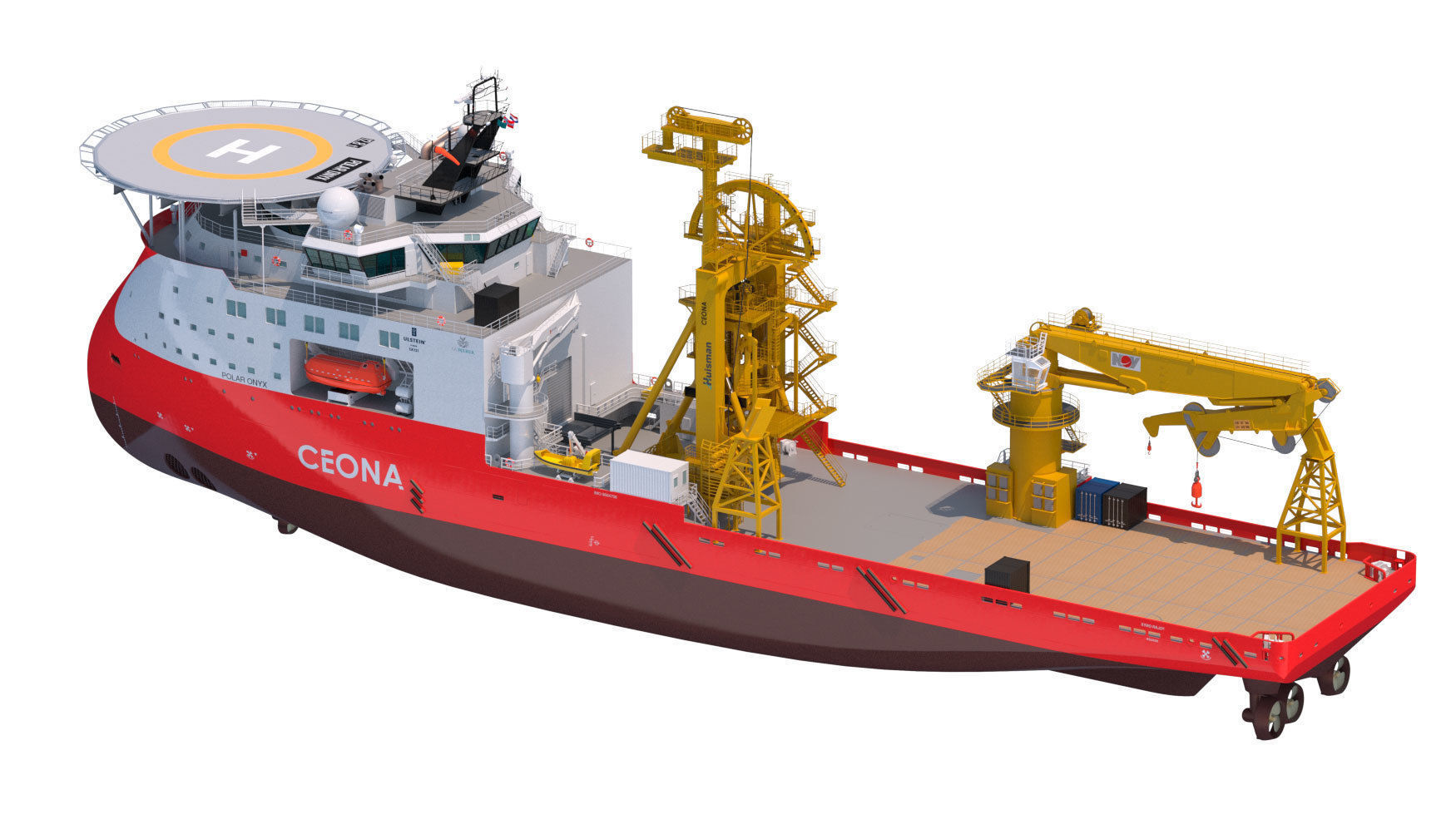 ULSTEIN SX121 Pipelay and construction vessel Polar Onyx 3D model_5