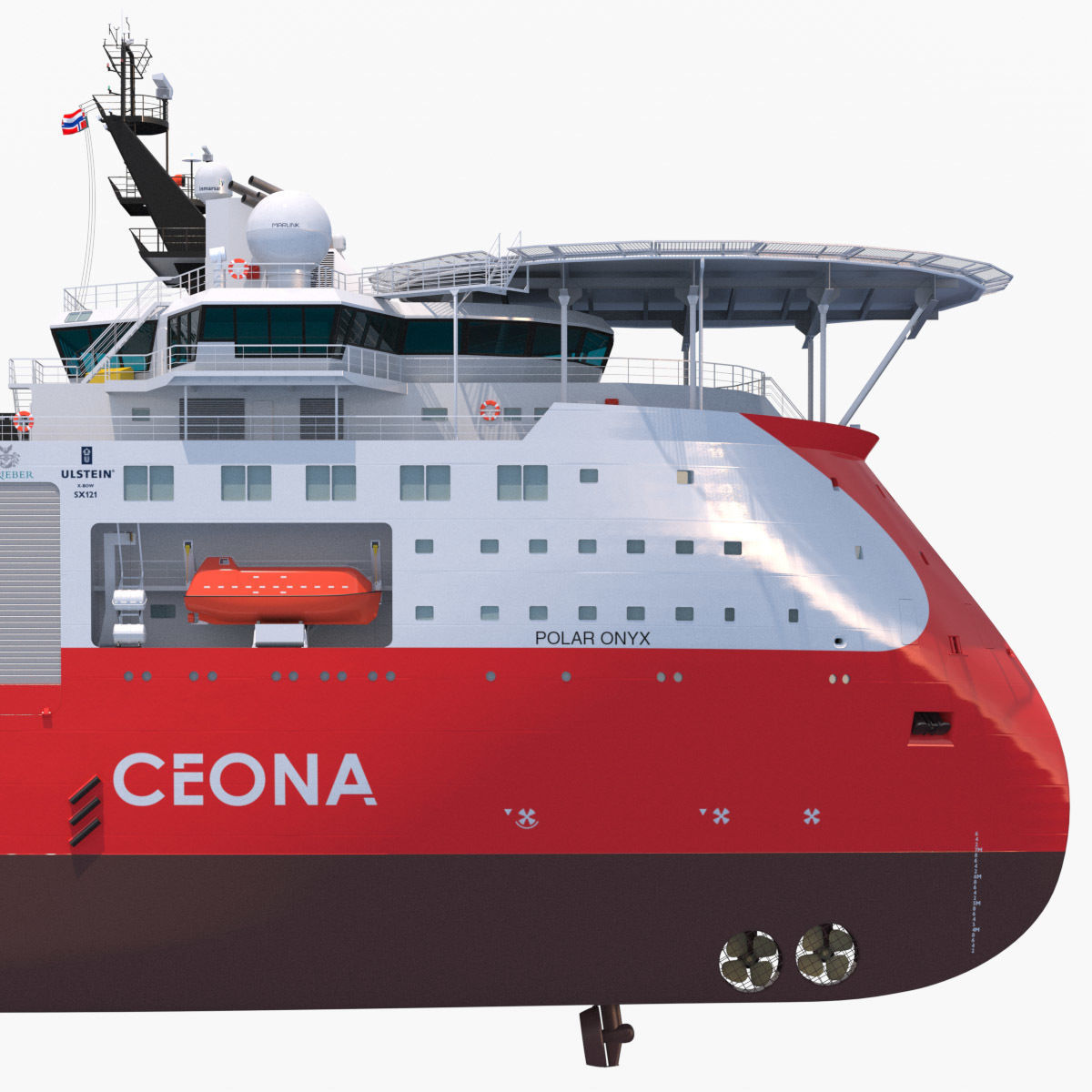 ULSTEIN SX121 Pipelay and construction vessel Polar Onyx 3D model_9