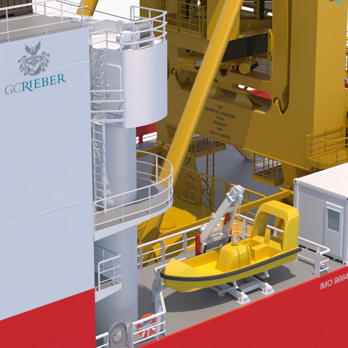 ULSTEIN SX121 Pipelay and construction vessel Polar Onyx 3D model_12