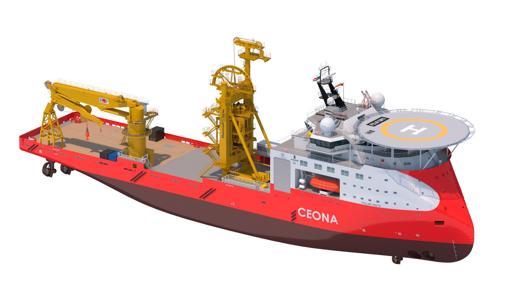 ULSTEIN SX121 Pipelay and construction vessel Polar Onyx 3D model_4