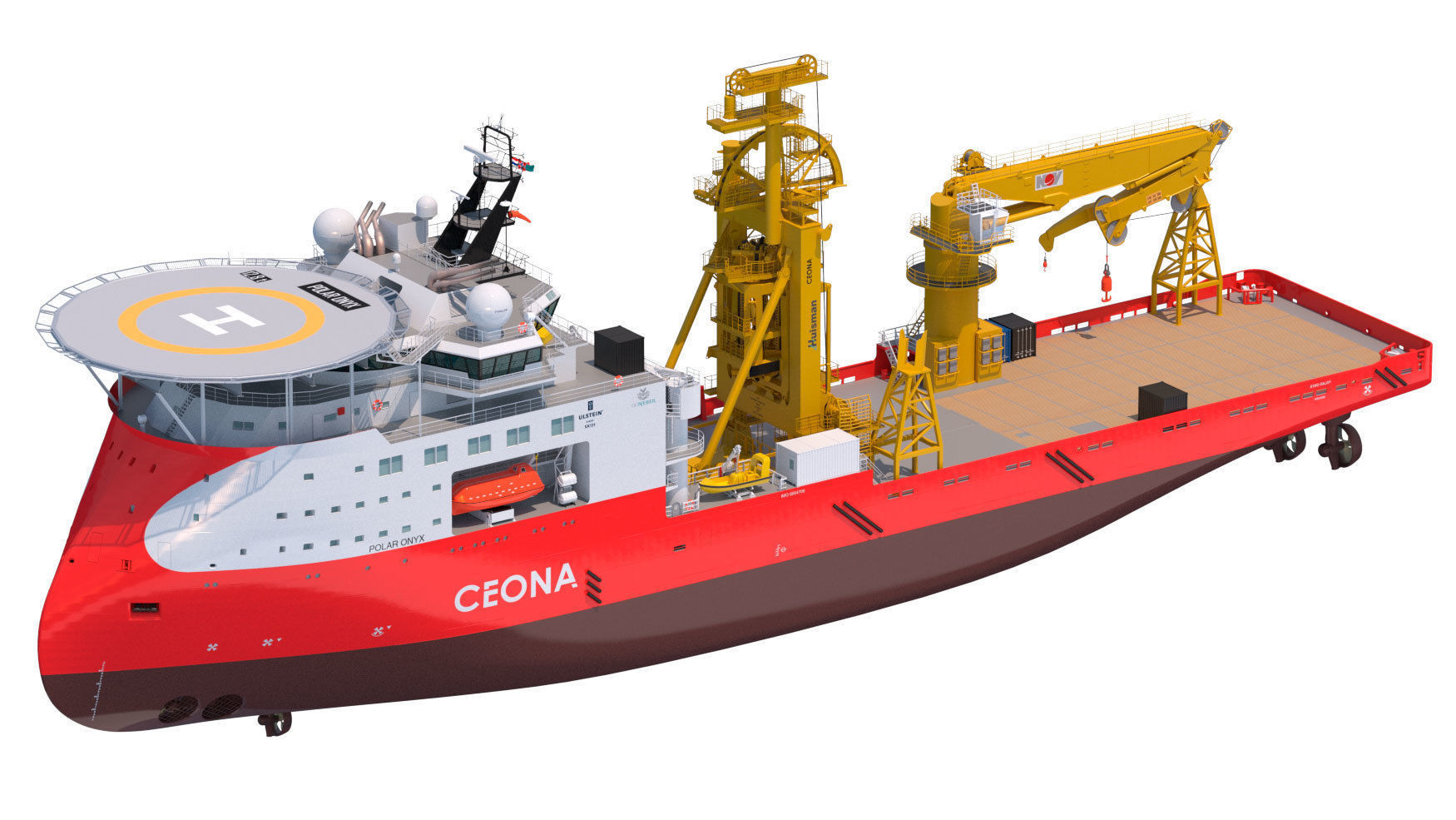 ULSTEIN SX121 Pipelay and construction vessel Polar Onyx 3D model_2