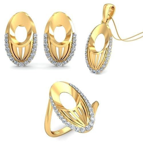 Women Earrings Ring Pendant 3dm stl Render Detail 3D print model