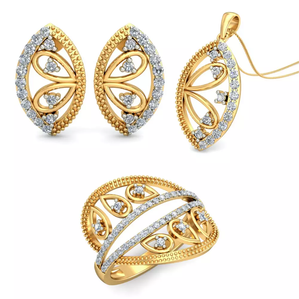 Women Earrings Ring Pendant 3dm stl Render Detail 3D print model