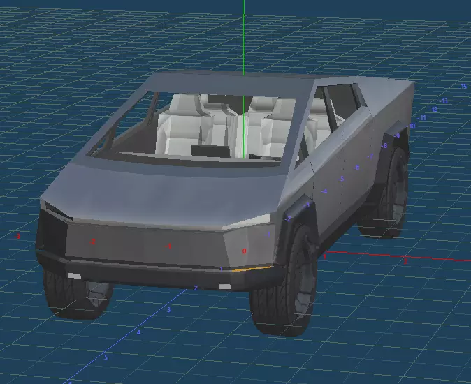 Tesla Cybertruck 2022 Low-poly 3D model