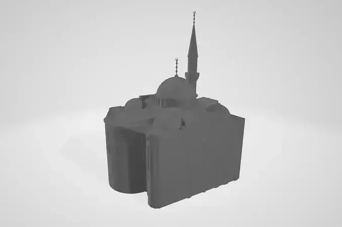 Gul Camii Low-poly 3D model