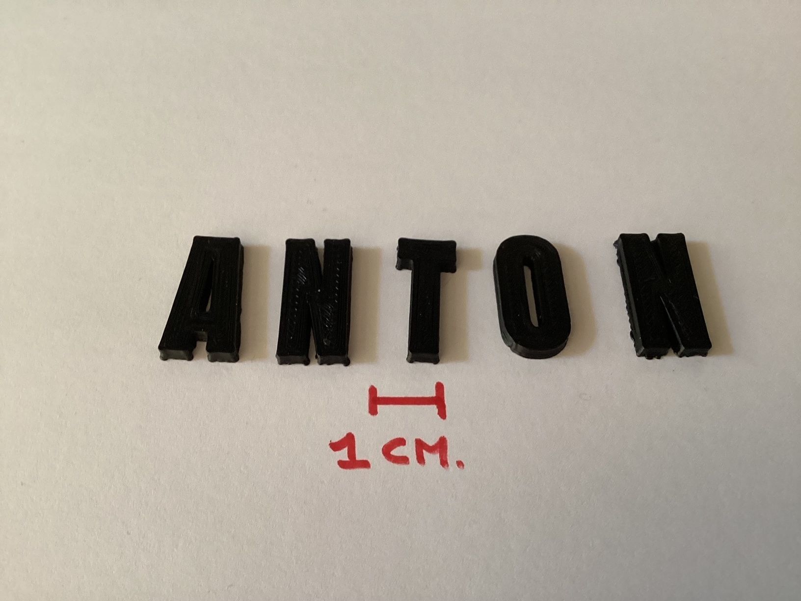 ANTON uppercase and lowercase 3D Letters STL FILE 3D print model_6