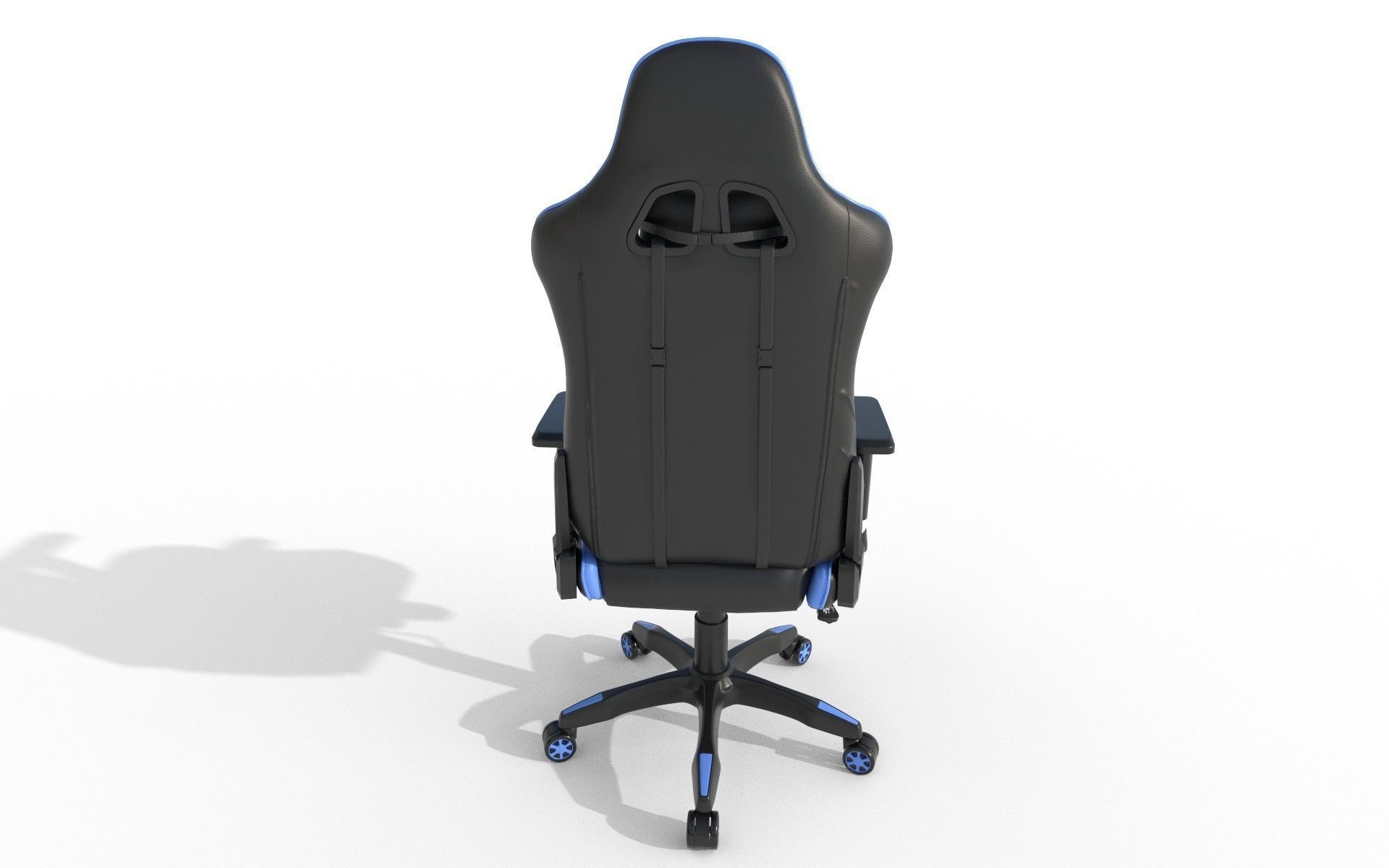 Gaming Chair Low-poly 3D model_11