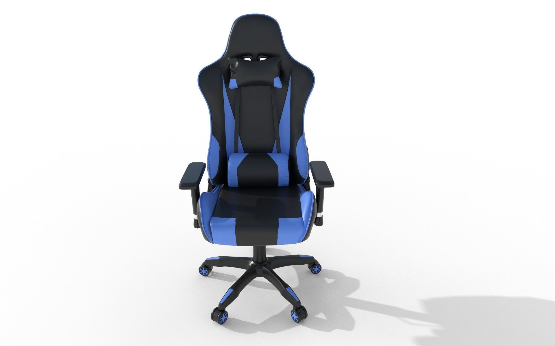 Gaming Chair Low-poly 3D model_7