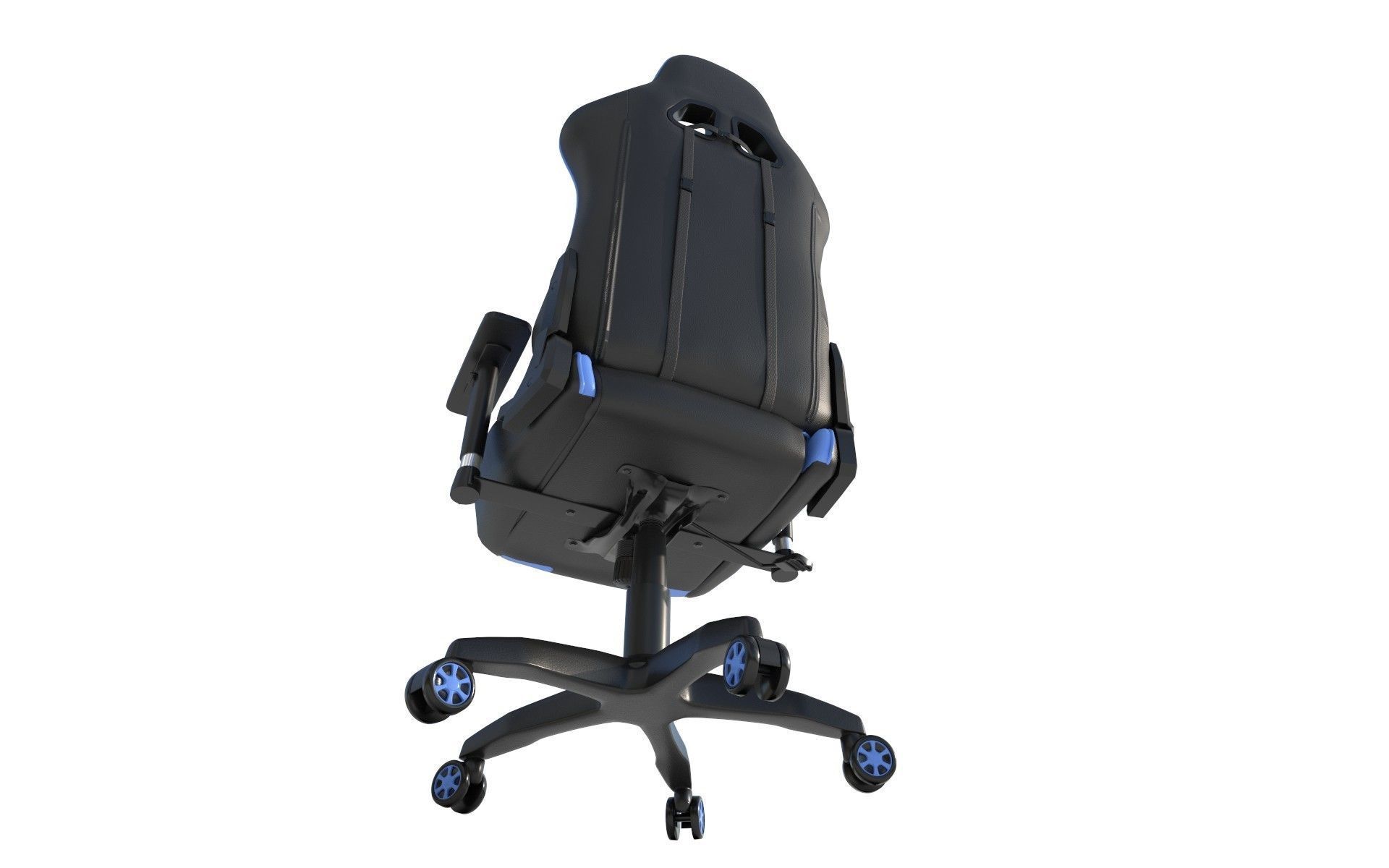Gaming Chair Low-poly 3D model_1