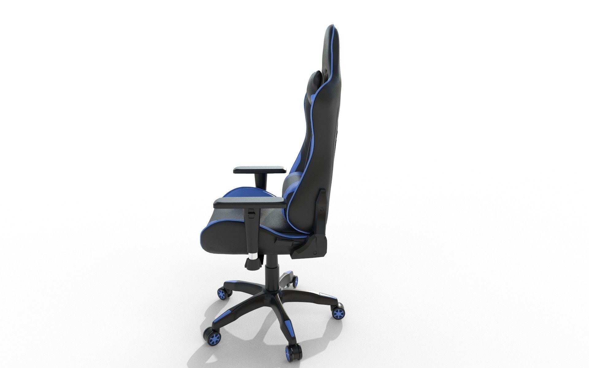 Gaming Chair Low-poly 3D model_9