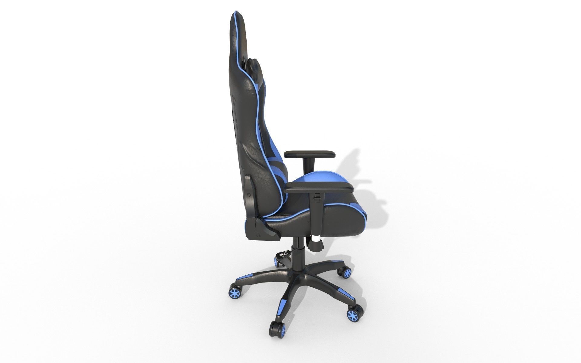 Gaming Chair Low-poly 3D model_13