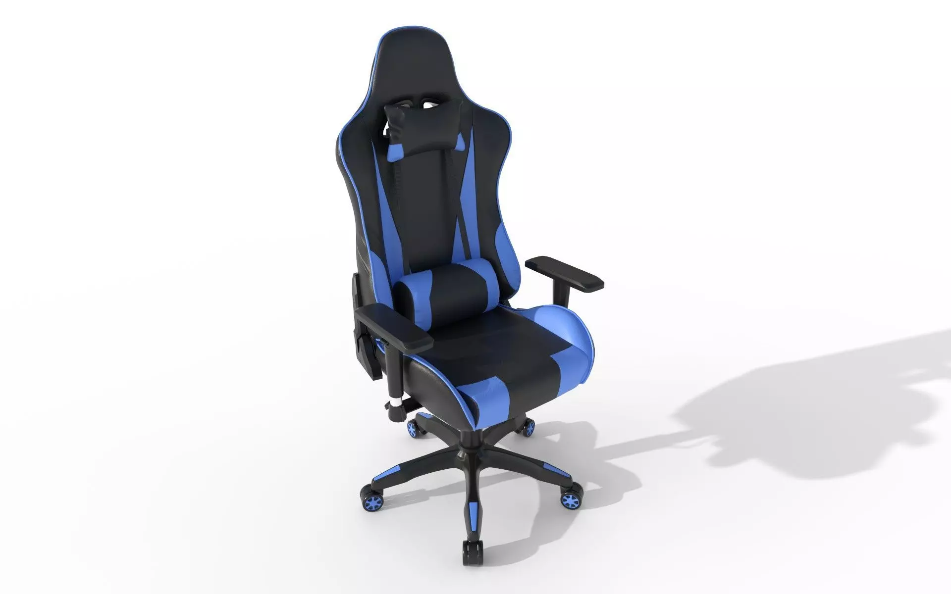 Gaming Chair Low-poly 3D model_0